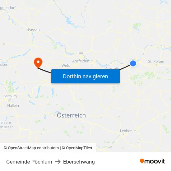 Gemeinde Pöchlarn to Eberschwang map