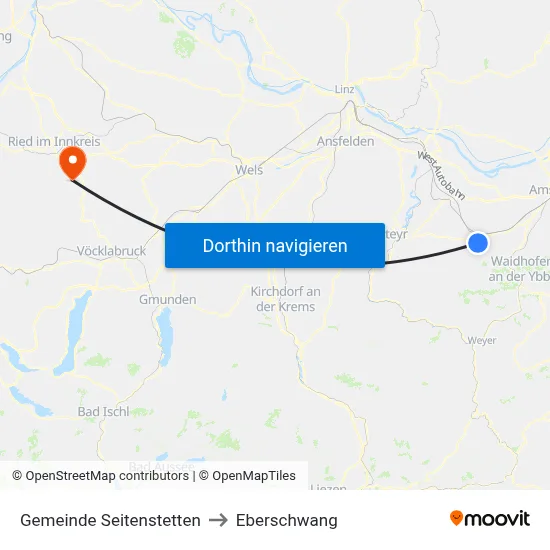 Gemeinde Seitenstetten to Eberschwang map