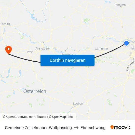 Gemeinde Zeiselmauer-Wolfpassing to Eberschwang map