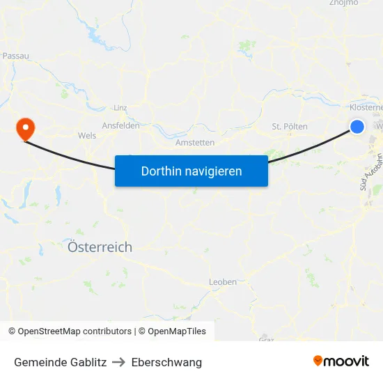 Gemeinde Gablitz to Eberschwang map