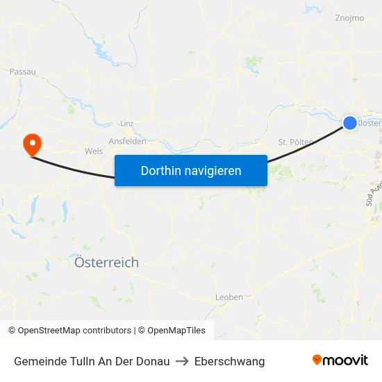Gemeinde Tulln An Der Donau to Eberschwang map