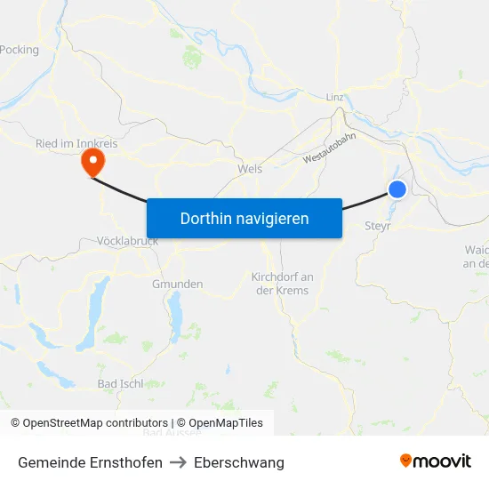 Gemeinde Ernsthofen to Eberschwang map
