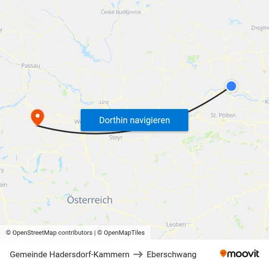 Gemeinde Hadersdorf-Kammern to Eberschwang map