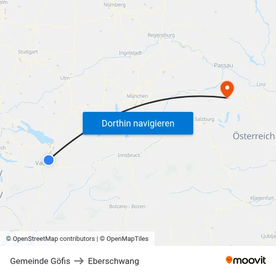 Gemeinde Göfis to Eberschwang map