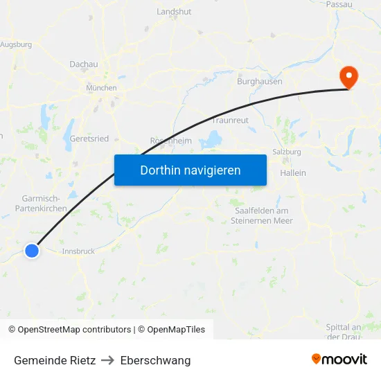 Gemeinde Rietz to Eberschwang map
