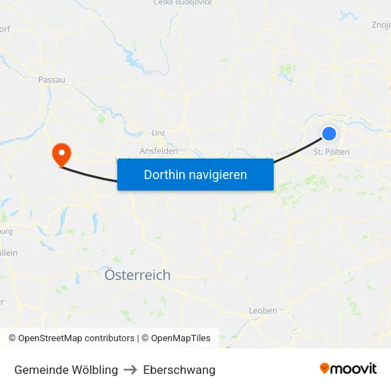 Gemeinde Wölbling to Eberschwang map