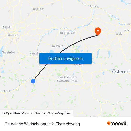 Gemeinde Wildschönau to Eberschwang map