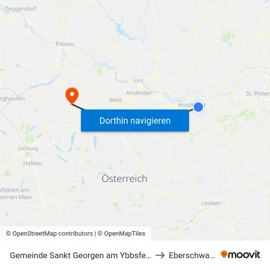 Gemeinde Sankt Georgen am Ybbsfelde to Eberschwang map