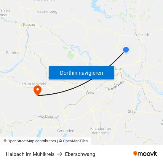 Haibach Im Mühlkreis to Eberschwang map