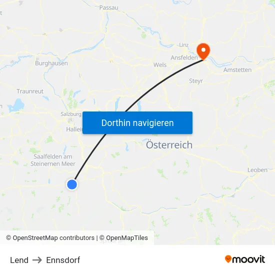 Lend to Ennsdorf map