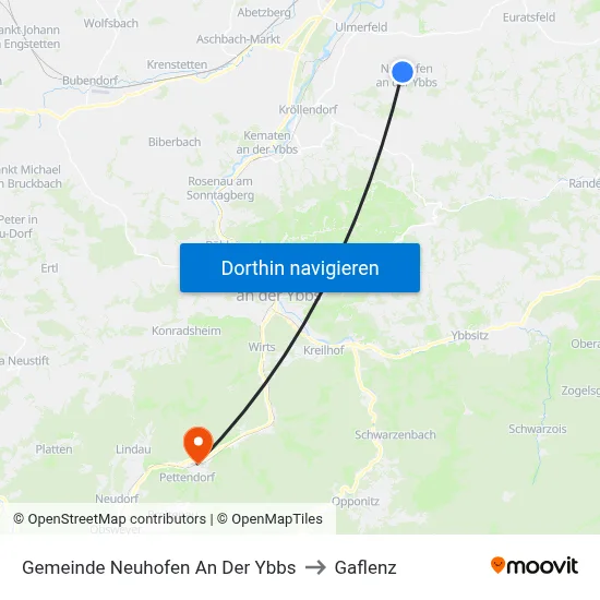 Gemeinde Neuhofen An Der Ybbs to Gaflenz map