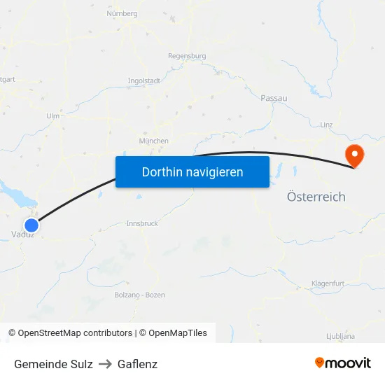 Gemeinde Sulz to Gaflenz map