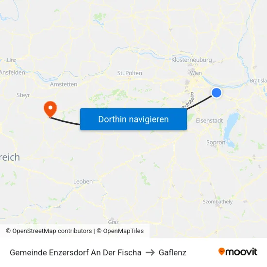Gemeinde Enzersdorf An Der Fischa to Gaflenz map