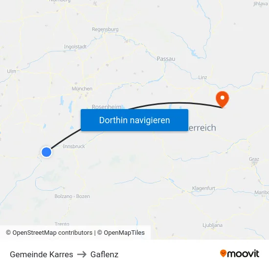 Gemeinde Karres to Gaflenz map