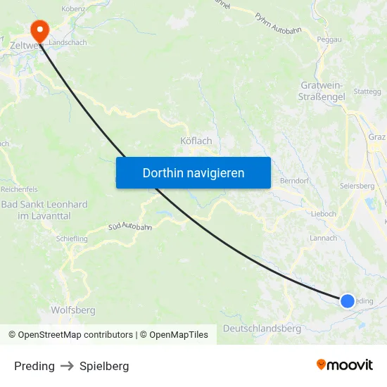 Preding to Spielberg map