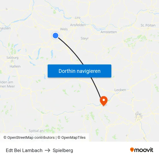 Edt Bei Lambach to Spielberg map