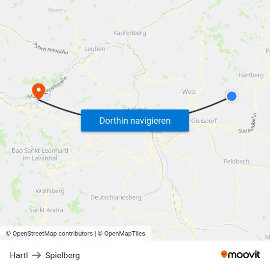 Hartl to Spielberg map