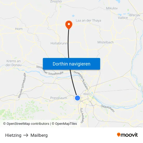 Hietzing to Mailberg map