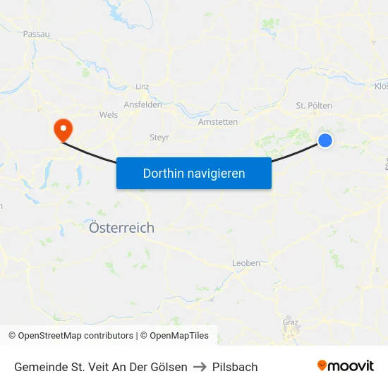 Gemeinde St. Veit An Der Gölsen to Pilsbach map