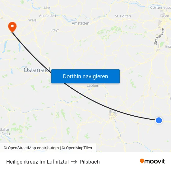 Heiligenkreuz Im Lafnitztal to Pilsbach map