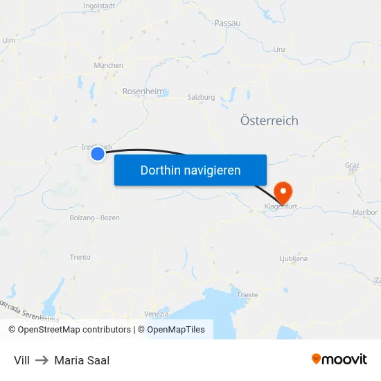 Vill to Maria Saal map
