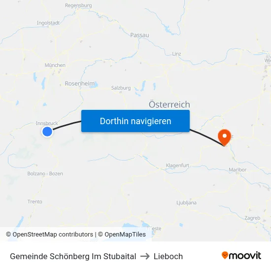 Gemeinde Schönberg Im Stubaital to Lieboch map