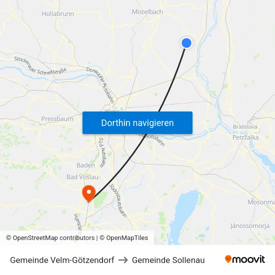 Gemeinde Velm-Götzendorf to Gemeinde Sollenau map