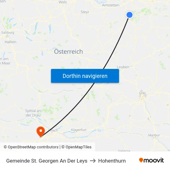 Gemeinde St. Georgen An Der Leys to Hohenthurn map