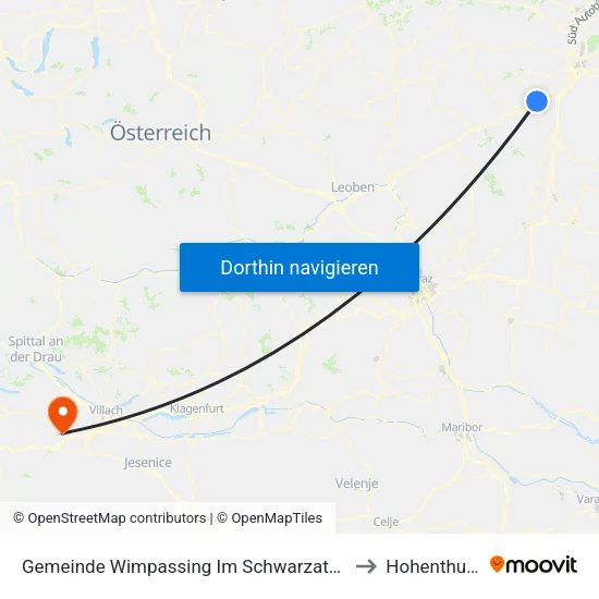 Gemeinde Wimpassing Im Schwarzatale to Hohenthurn map