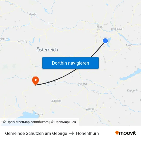 Gemeinde Schützen am Gebirge to Hohenthurn map