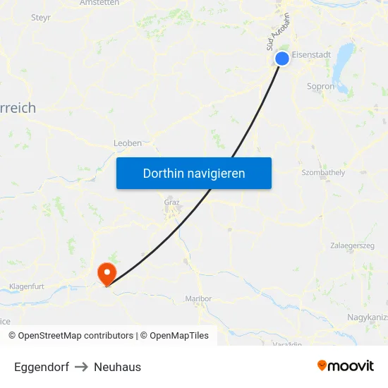 Eggendorf to Neuhaus map