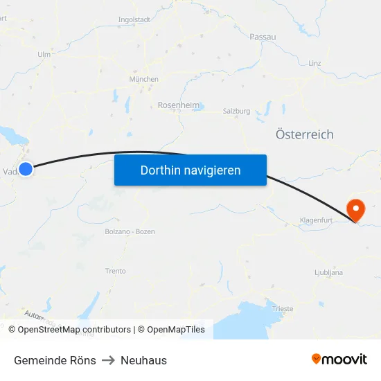 Gemeinde Röns to Neuhaus map
