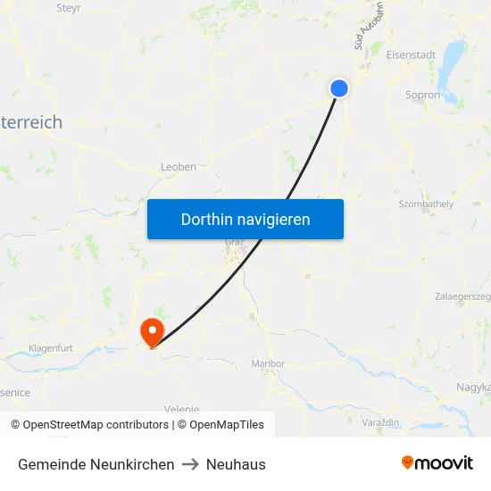 Gemeinde Neunkirchen to Neuhaus map