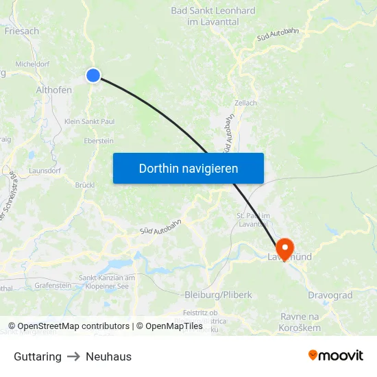 Guttaring to Neuhaus map