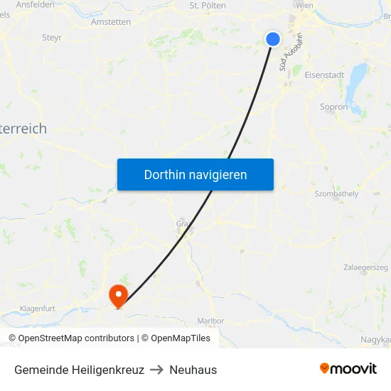 Gemeinde Heiligenkreuz to Neuhaus map