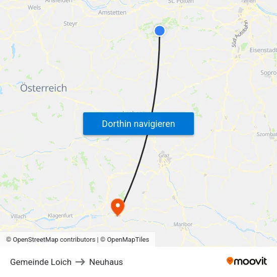 Gemeinde Loich to Neuhaus map