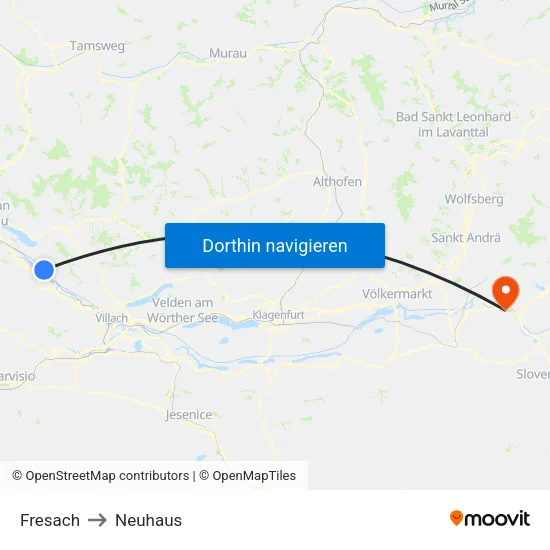 Fresach to Neuhaus map
