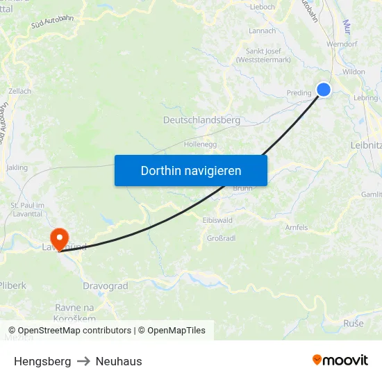 Hengsberg to Neuhaus map