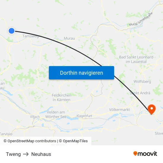 Tweng to Neuhaus map