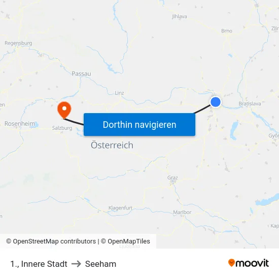 1., Innere Stadt to Seeham map