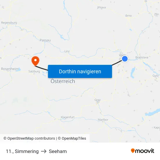 11., Simmering to Seeham map