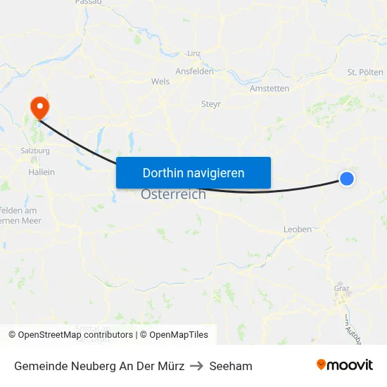 Gemeinde Neuberg An Der Mürz to Seeham map