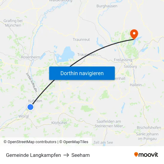 Gemeinde Langkampfen to Seeham map