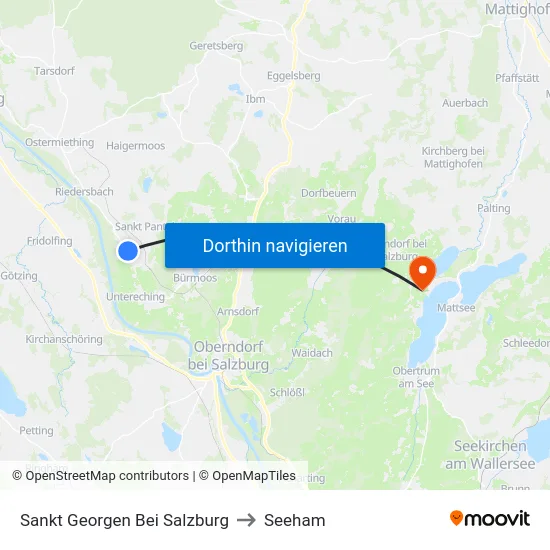 Sankt Georgen Bei Salzburg to Seeham map