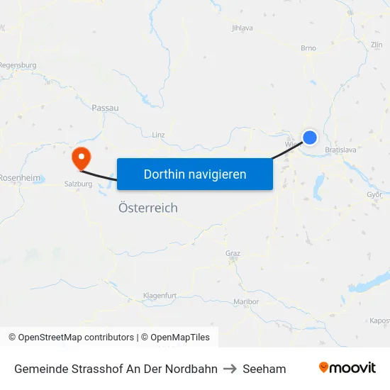 Gemeinde Strasshof An Der Nordbahn to Seeham map