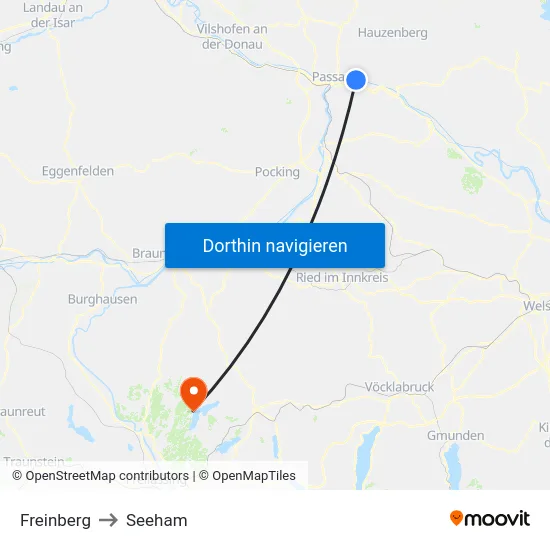 Freinberg to Seeham map