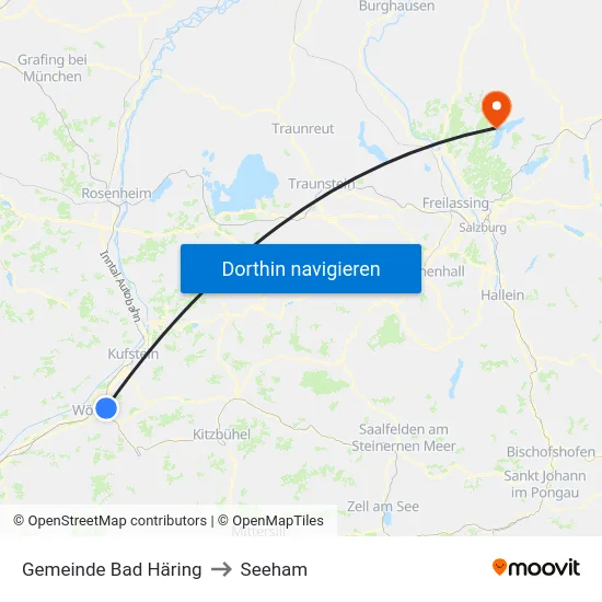 Gemeinde Bad Häring to Seeham map