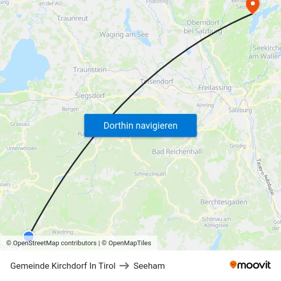 Gemeinde Kirchdorf In Tirol to Seeham map