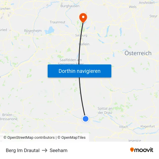 Berg Im Drautal to Seeham map