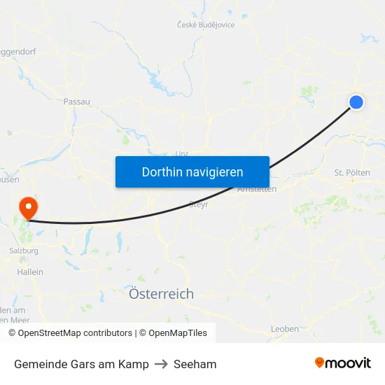 Gemeinde Gars am Kamp to Seeham map